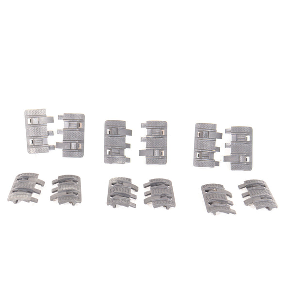 【中古即納】[MIL] ノーブランド MAGPULタイプ XTM エンハンスドレイルパネル BK(ブラック/黒) 12ピース(20150223)