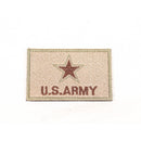 【中古即納】[MIL] ノーブランド U.S.ARMY 刺繍ベルクロパッチ サンド・グリーン(20150223)