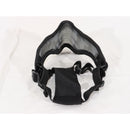 【中古即納】[MIL] ノーブランド スチールメッシュマスク スカル BK(ブラック/黒)(20150223)