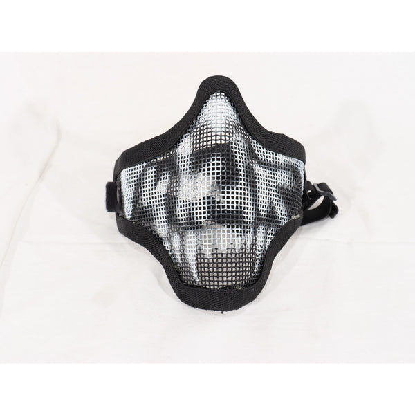 【中古即納】[MIL] ノーブランド スチールメッシュマスク スカル BK(ブラック/黒)(20150223)