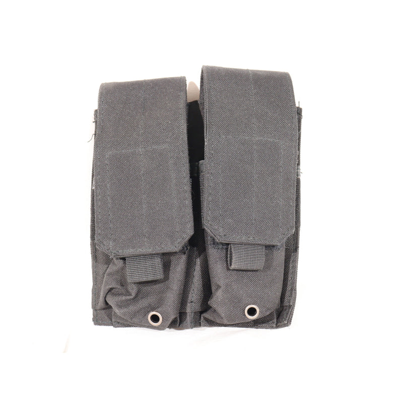 【中古即納】[MIL] ノーブランド M4/M16 ダブルマガジンポーチ BK(ブラック/黒)(20150223)