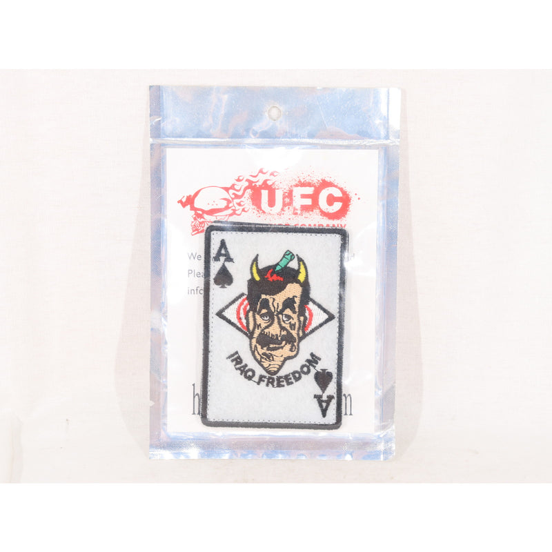 【中古即納】[MIL] UFC(ユニオンファイアカンパニー) TRUMP 刺繍ベルクロパッチ ホワイト(UFCPC048WH)(20150223)