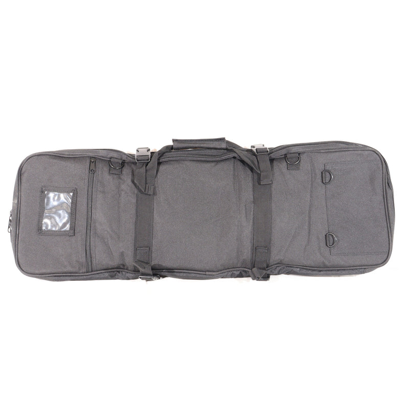【中古即納】[MIL] SHENKEL(シェンケル) ダブルガンケース ハンドガンスペース付 BK(ブラック/黒)(85×27cm/60×27cm/22×21cm)(20150223)