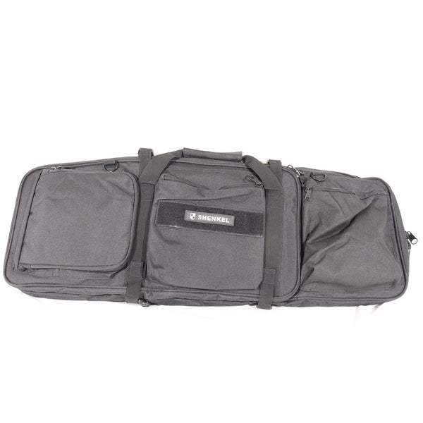 【中古即納】[MIL] SHENKEL(シェンケル) ダブルガンケース ハンドガンスペース付 BK(ブラック/黒)(85×27cm/60×27cm/22×21cm)(20150223)