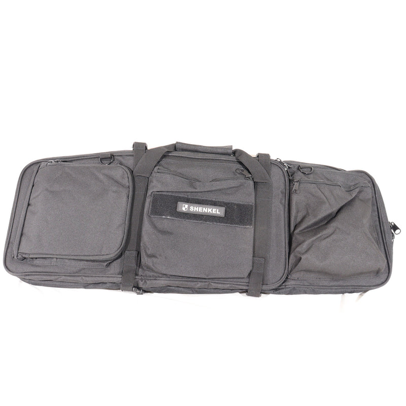【中古即納】[MIL] SHENKEL(シェンケル) ダブルガンケース ハンドガンスペース付 BK(ブラック/黒)(85×27cm/60×27cm/22×21cm)(20150223)