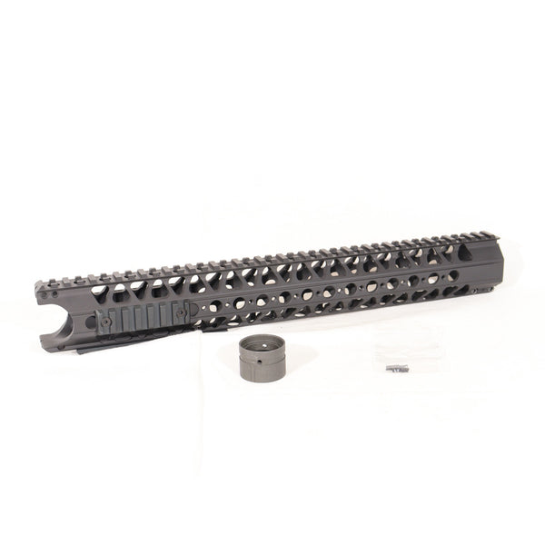 【中古即納】[MIL] AngryGun(アングリーガン) LVOAタイプ WCRS ハンドガード 16.2インチ BK(ブラック/黒)(20150223)