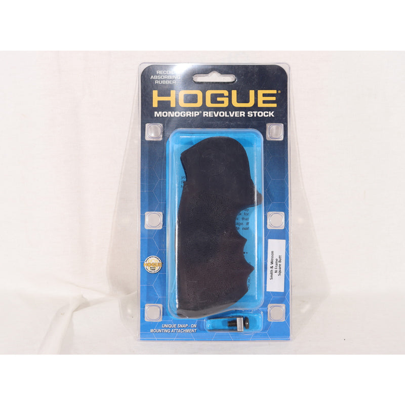 【中古即納】[MIL] HOGUE(ホーグ) S&W(スミスアンドウェッソン) Nフレーム スクエアバット用 モノグリップ フィンガーグルーブ(