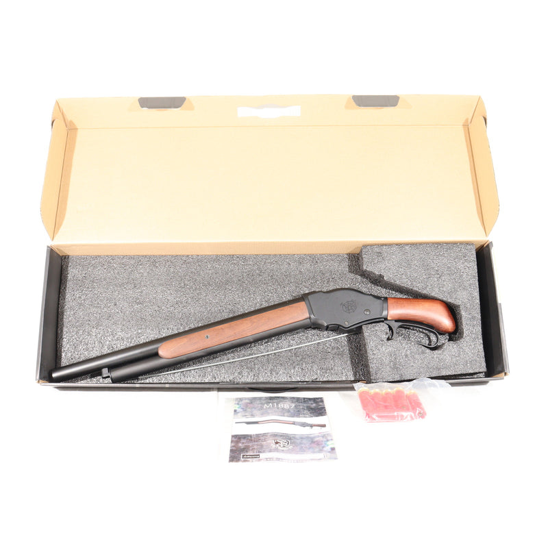 【中古即納】[MIL] S&T ガスショットガン ウィンチェスター M1887 ソードオフ リアルウッド(STGS07M) (18歳以上専用)(20150223)