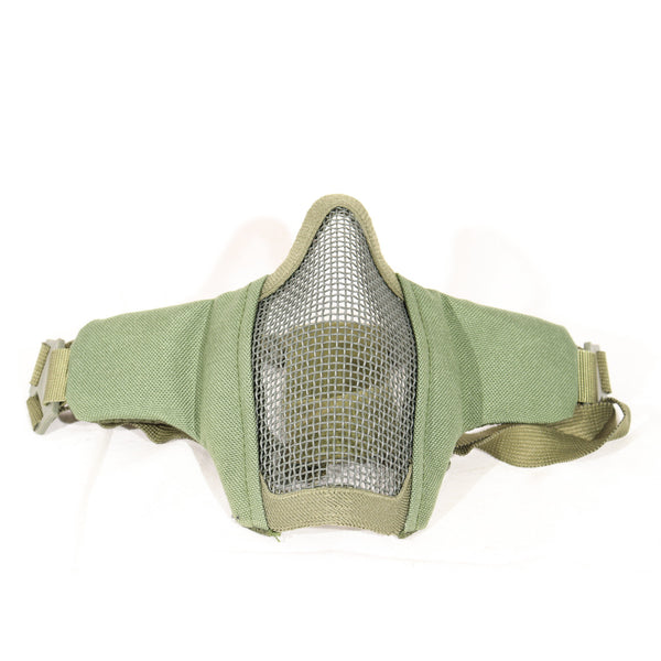 【中古即納】[MIL] ノーブランド ハーフメッシュマスク OD(オリーブドラブ)(20150223)