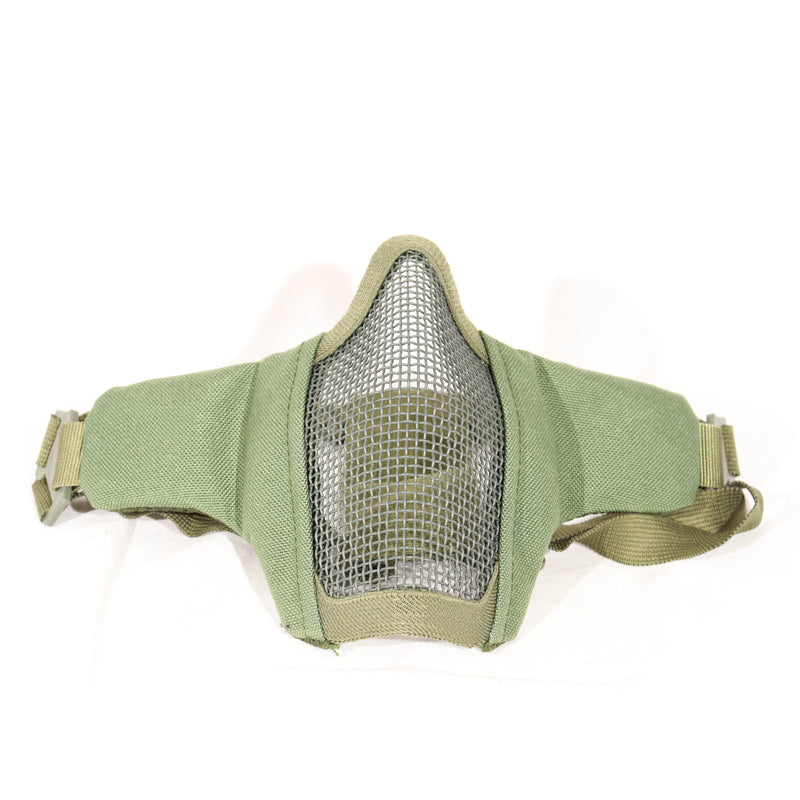 【中古即納】[MIL] ノーブランド ハーフメッシュマスク OD(オリーブドラブ)(20150223)
