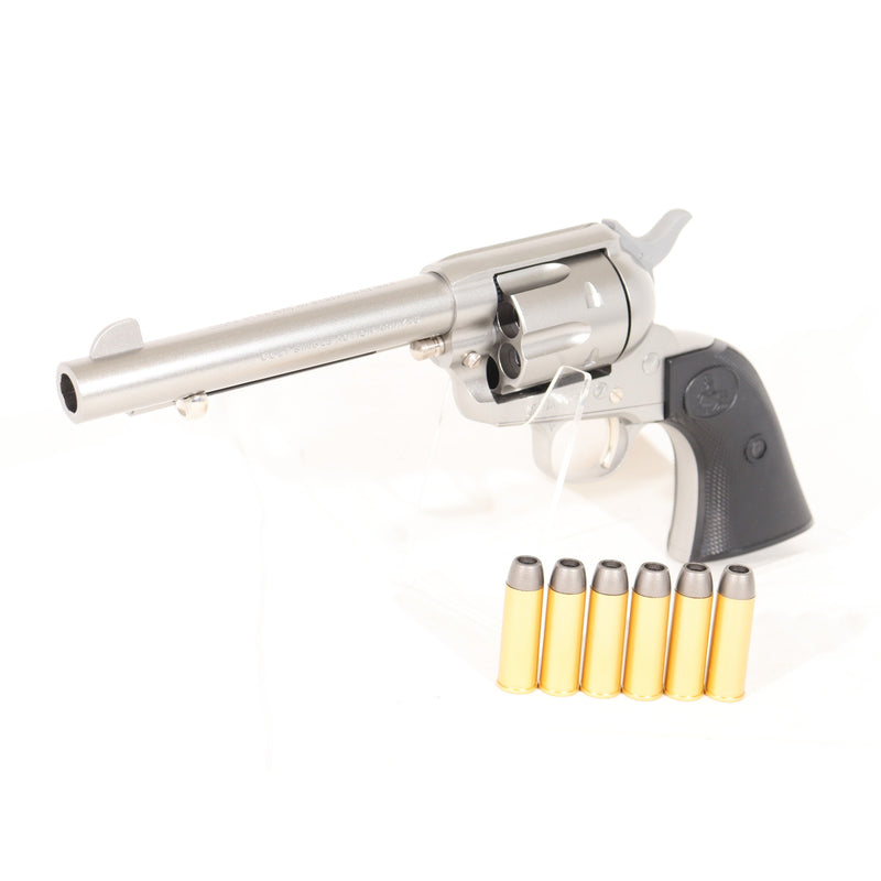 【中古即納】[MIL] 東京マルイ エアーリボルバー プロ SAA.45 アーティラリー 5 1/2インチ SV(シルバー) (10歳以上専用)(20220728)