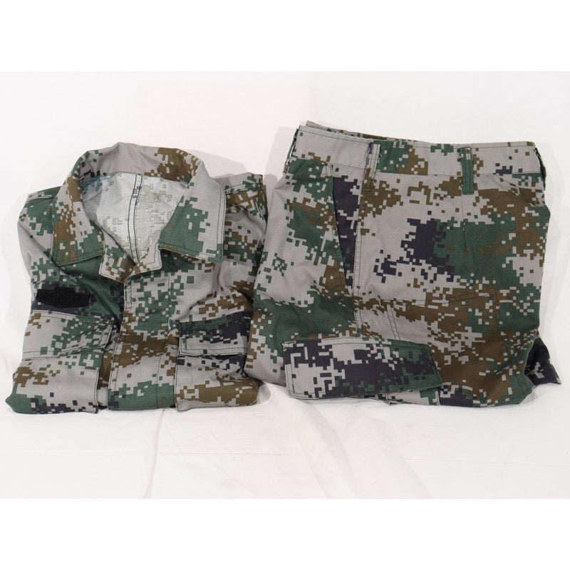 【中古即納】[MIL] ノーブランド 中国人民解放軍タイプ 07式作戦服 サイズ165/92-96 林地迷彩(20150223)