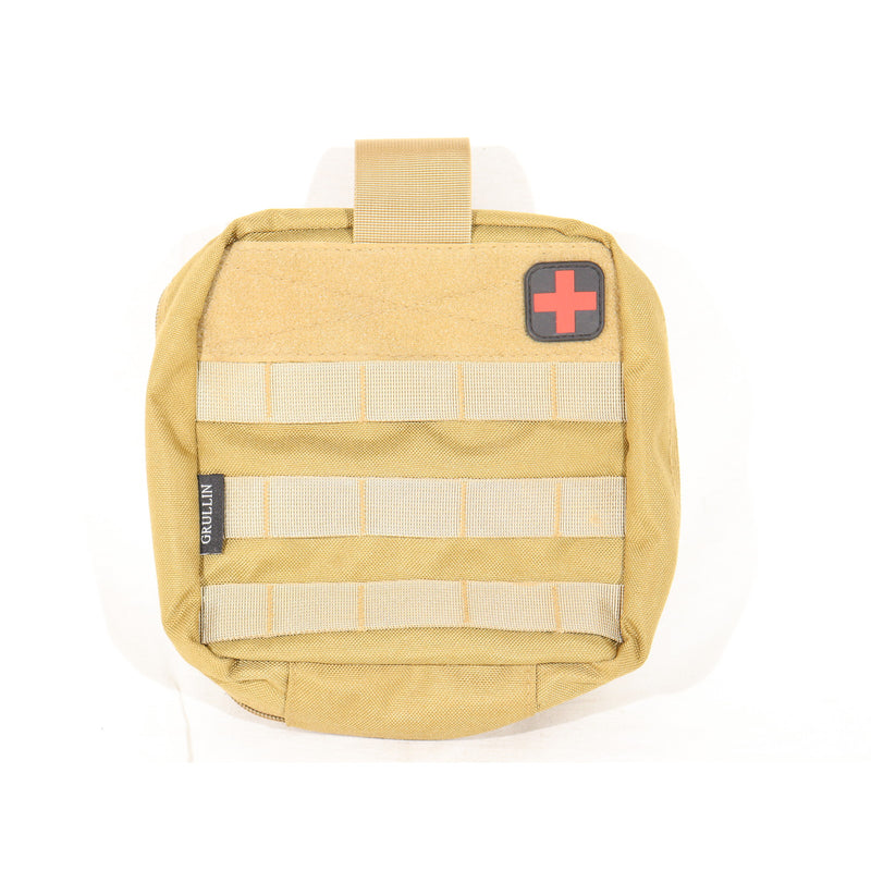 【中古即納】[MIL] GRULLIN Tactical IFAKポーチ DE(ダークアース) (ジャンク品)(20150223)