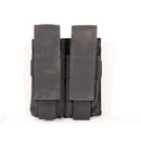 【中古即納】[MIL] ノーブランド ハンドガン ダブルマガジンポーチ BK(ブラック/黒)(20150223)