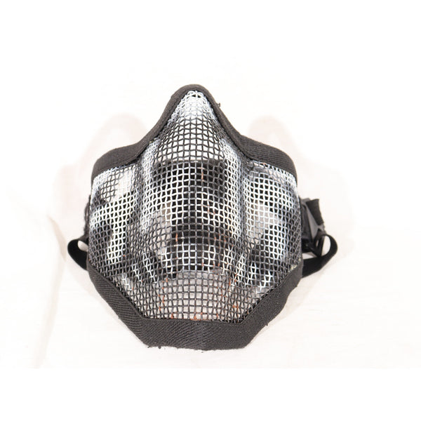 【中古即納】[MIL] ノーブランド スチールメッシュマスク スカル BK(ブラック/黒)(20150223)