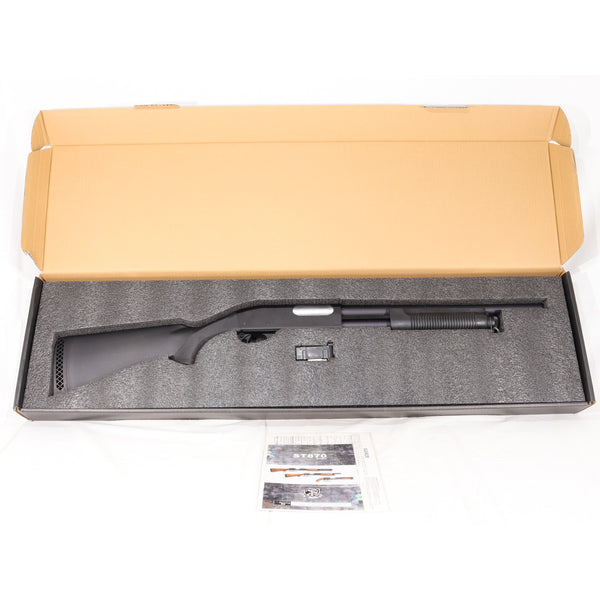 【中古即納】[MIL] S&T エアショットガン M870 ミディアム BK(ブラック/黒) Remington刻印(ST-SPG-07-BKS) (18歳以上専用)(20180831)