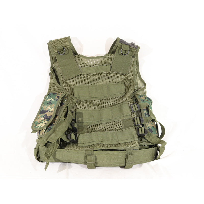 【中古即納】[MIL] ノーブランド V1タイプ メッシュ タクティカルベスト ウッドランドマーパット(20150223)