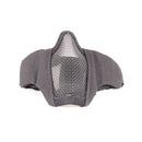 【中古即納】[MIL] ノーブランド ハーフメッシュマスク ジュニアサイズ BK(ブラック/黒)(20150223)