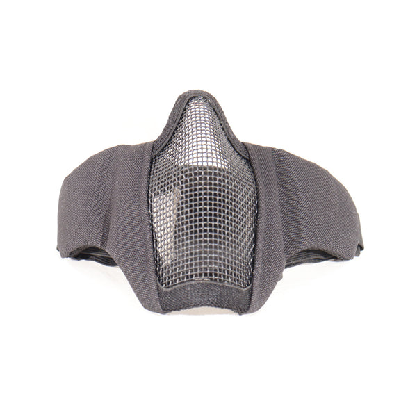 【中古即納】[MIL] ノーブランド ハーフメッシュマスク ジュニアサイズ BK(ブラック/黒)(20150223)