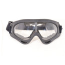 【中古即納】[MIL] ノーブランド セーフティゴーグル クリアレンズ BK(ブラック/黒)(20150223)