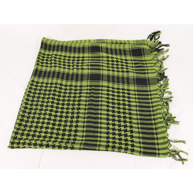 【中古即納】[MIL] ノーブランド シュマグ アフガンストール グリーン/ブラック(95×100cm)(20150223)