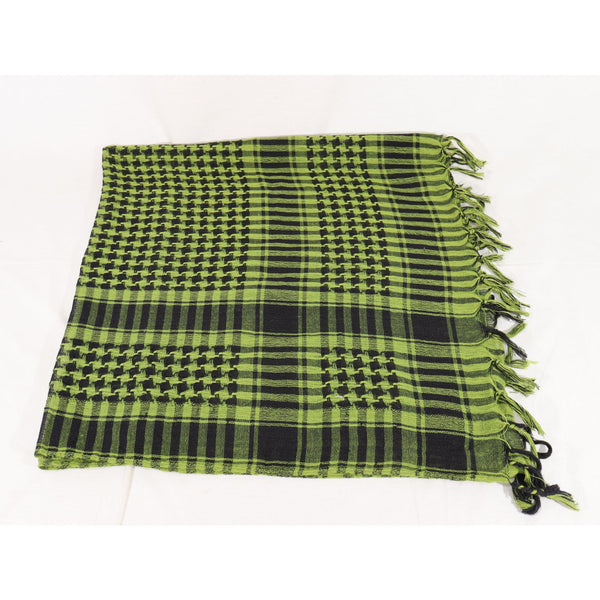 【中古即納】[MIL] ノーブランド シュマグ アフガンストール グリーン/ブラック(95×100cm)(20150223)