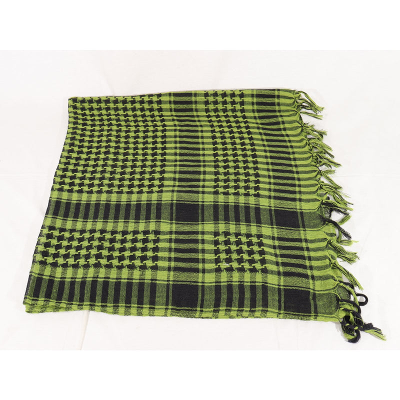 【中古即納】[MIL] ノーブランド シュマグ アフガンストール グリーン/ブラック(95×100cm)(20150223)