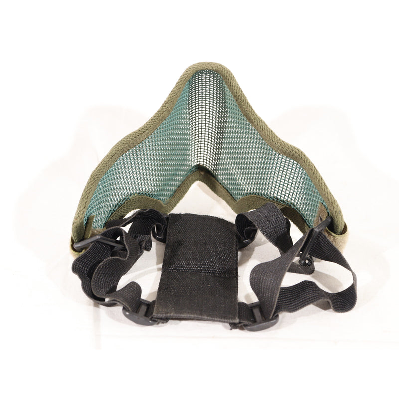 【中古即納】[MIL] ノーブランド スチールメッシュマスク OD(オリーブドラブ)(20150223)