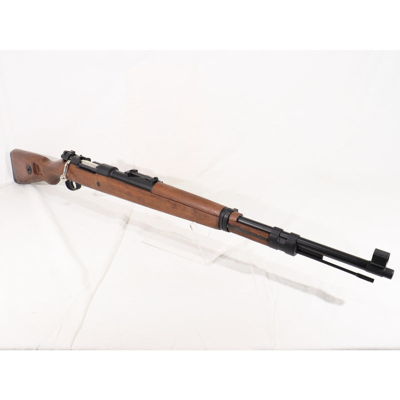 【中古即納】[MIL] DOUBLE BELL(ダブルベル) エアーライフル Kar98k 排莢式エアコッキングガン 専用カート5発付き リアルウッド版(No.101A) (18歳以上専用)(20150223)