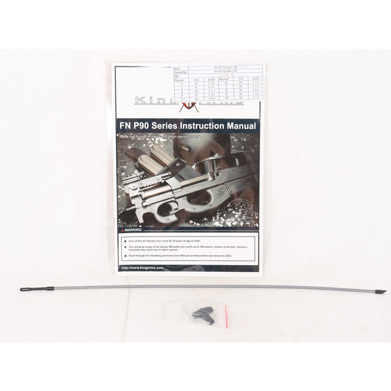 【中古即納】[MIL] KingArms(キングアームズ) 電動サブマシンガン FN P90 タクティカル MOSFET搭載Ver. BK(ブラック/黒)(KA-AG-93-BK) (18歳以上専用)(20150223)