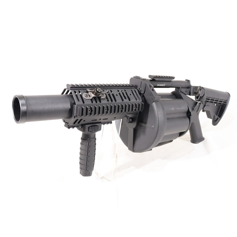【中古即納】[MIL] ICS MGL140 リボルバーランチャー ロング BK(ブラック/黒)(ICS-192) (18歳以上専用)(20141231)