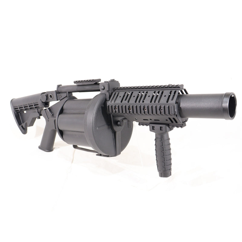 【中古即納】[MIL] ICS MGL140 リボルバーランチャー ロング BK(ブラック/黒)(ICS-192) (18歳以上専用)(20141231)