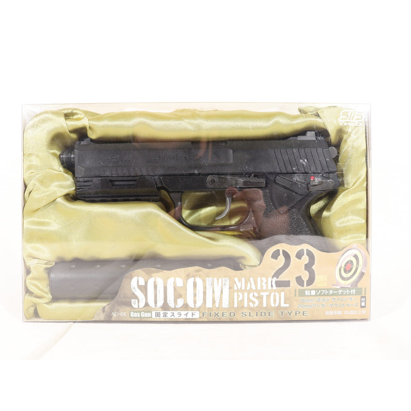 【中古即納】[MIL] SIIS(エスツーエス) 固定スライドガスガン MK-23 SOCOM PISTOL(ソーコムピストル) ABS(NO-06) (カスタム品) (18歳以上専用)(20161130)