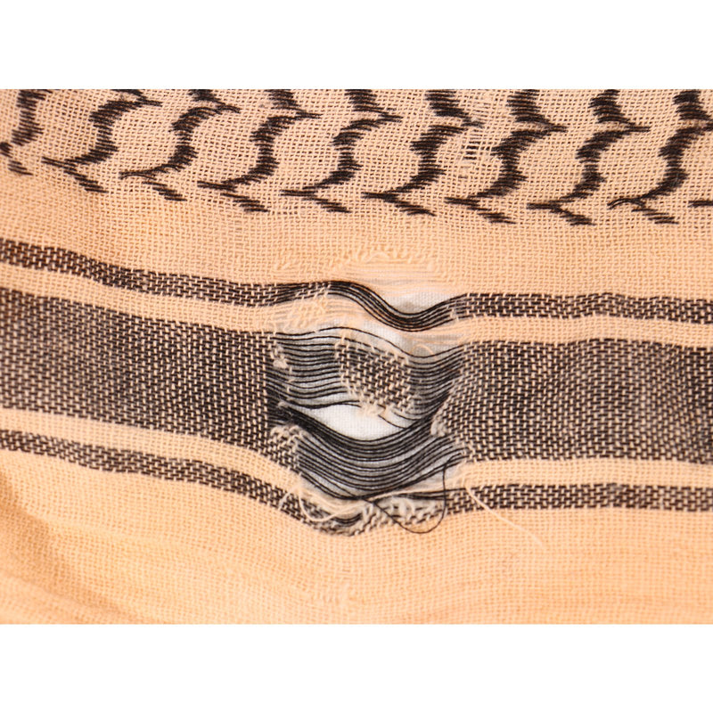 【中古即納】[MIL] ノーブランド シュマグ アフガンストール ブラウン/ブラック(100×95cm)(20150223)