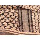 【中古即納】[MIL] ノーブランド シュマグ アフガンストール ブラウン/ブラック(100×95cm)(20150223)