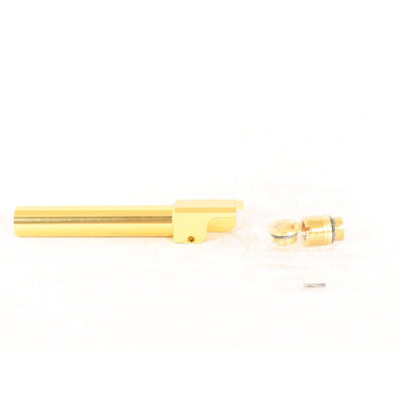 【中古即納】[MIL] LayLax(ライラクス) NINE BALL(ナインボール) 東京マルイ ガスブローバック G19 ノンリコイル 2WAY アウターバレル NEO ゴールド(20150223)