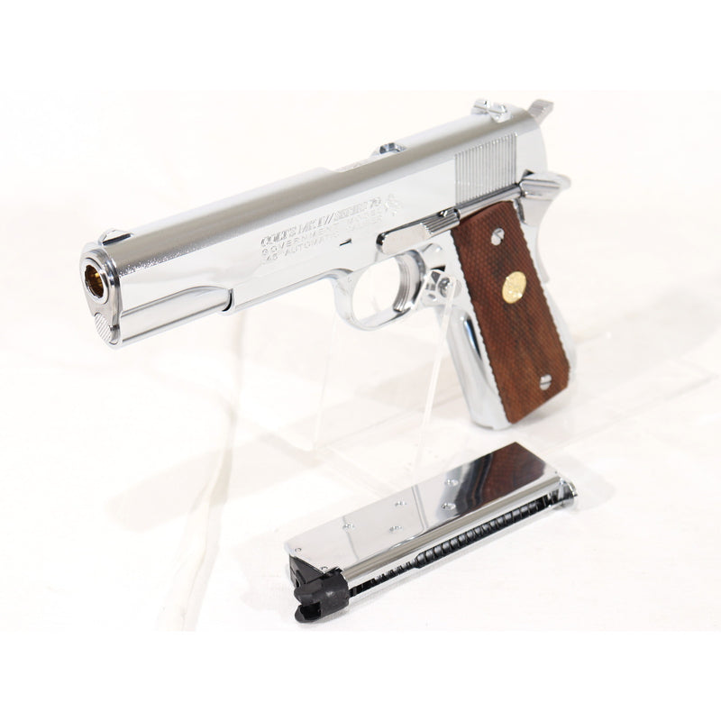 【中古即納】[MIL] 東京マルイ ガスブローバック コルト ガバメント シリーズ'70 ニッケルフィニッシュ (18歳以上専用)(20130731)