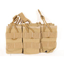 【中古即納】[MIL] ONETIGRIS(ワンティグリス) M4/M16 オープントップ トリプルマガジンポーチ CB(コヨーテブラウン)(20150223)