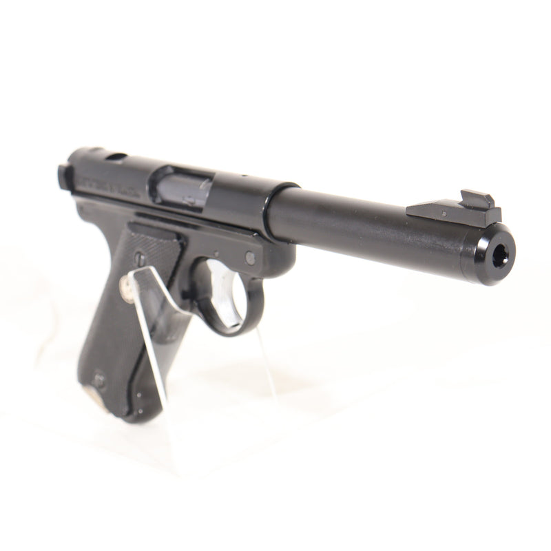 【中古即納】[MIL] マルシン工業 固定スライドガスガン スタームルガー Mk1(マーク1) 6mmBB ブルバレル ブラックABS (18歳以上専用)(20120731)