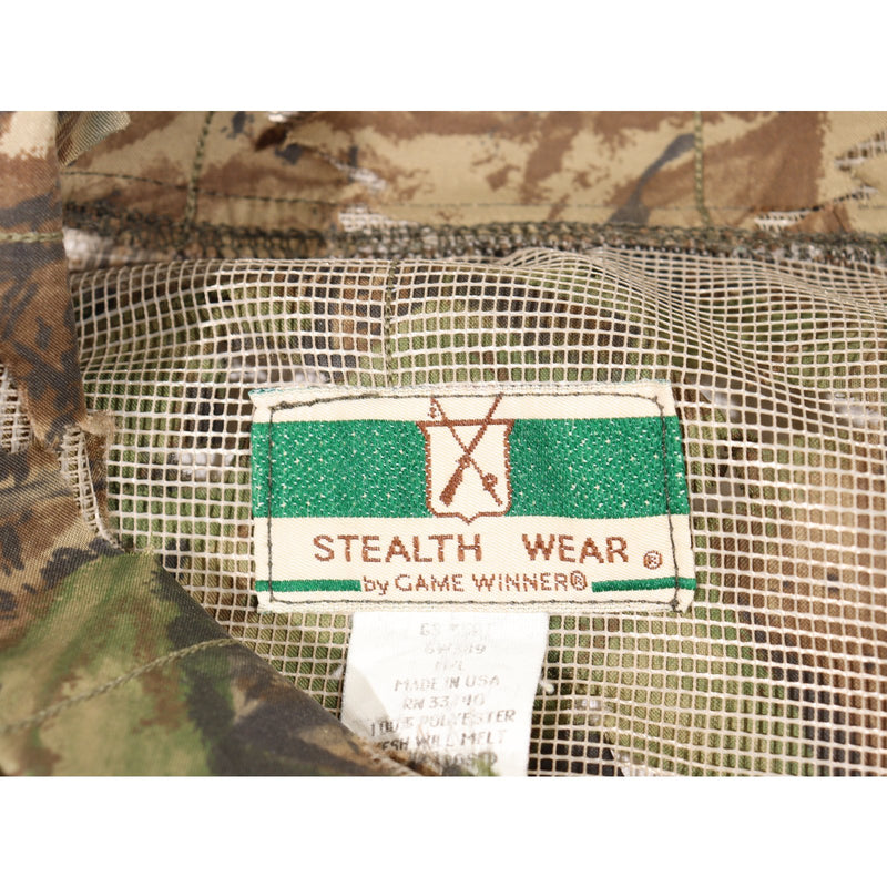 【中古即納】[MIL] GAME WINNER(ゲームウィナー) STEALTH WEAR メッシュギリー 上下セット サイズM/L リアルツリーカモ(20150223)