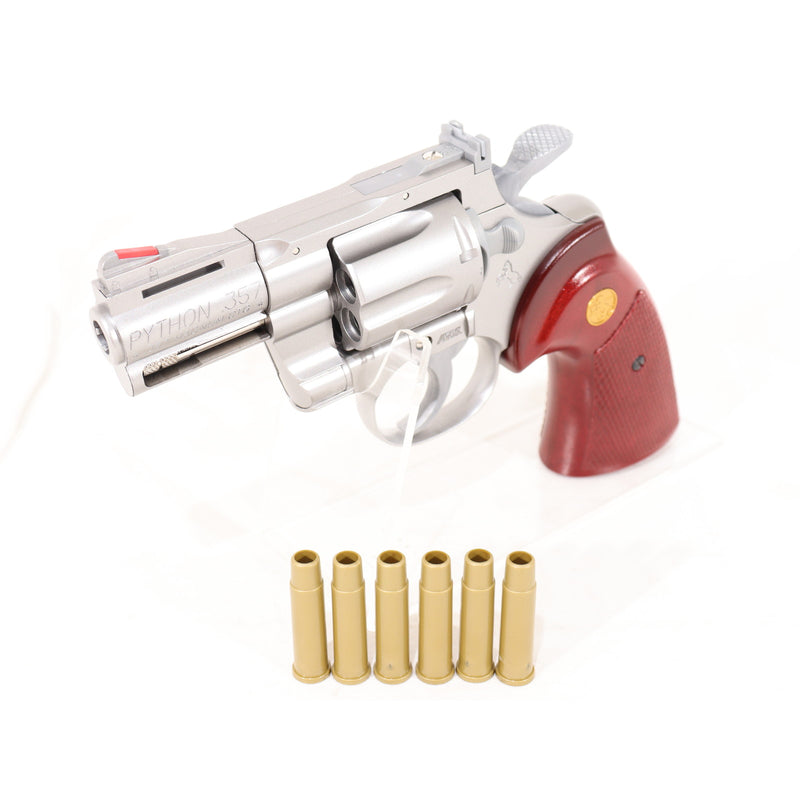 【中古即納】[MIL] クラウンモデル ホップアップエアリボルバー コルトパイソン.357マグナム 2.5インチ シルバー(No.13706) (10歳以上専用)(20061103)
