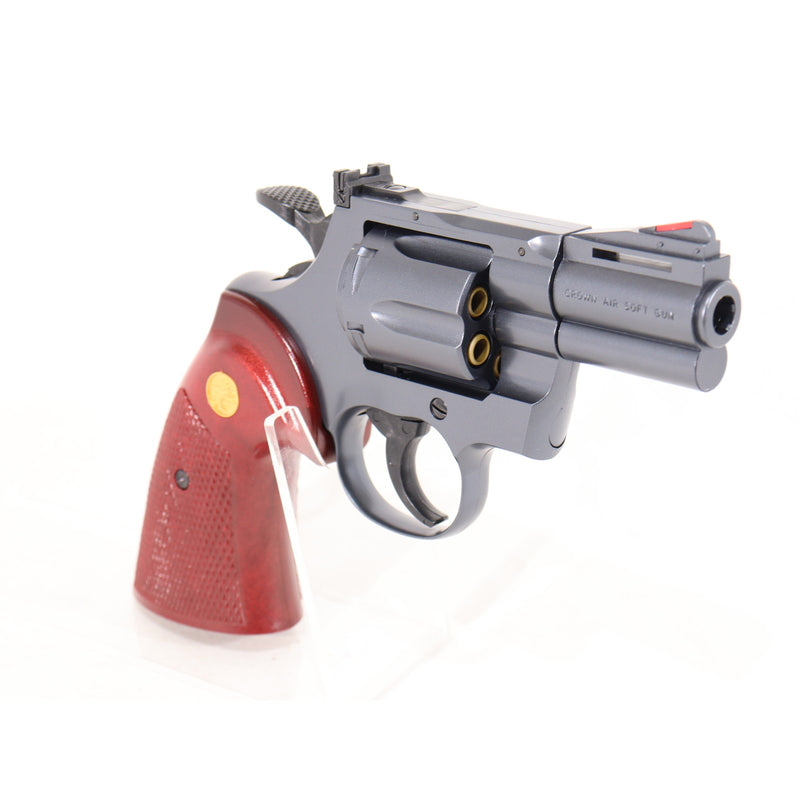 【中古即納】[MIL] クラウンモデル ホップアップエアリボルバー コルトパイソン.357マグナム 2.5インチ ブラック(No.13705) (10歳以上専用)(20241228)