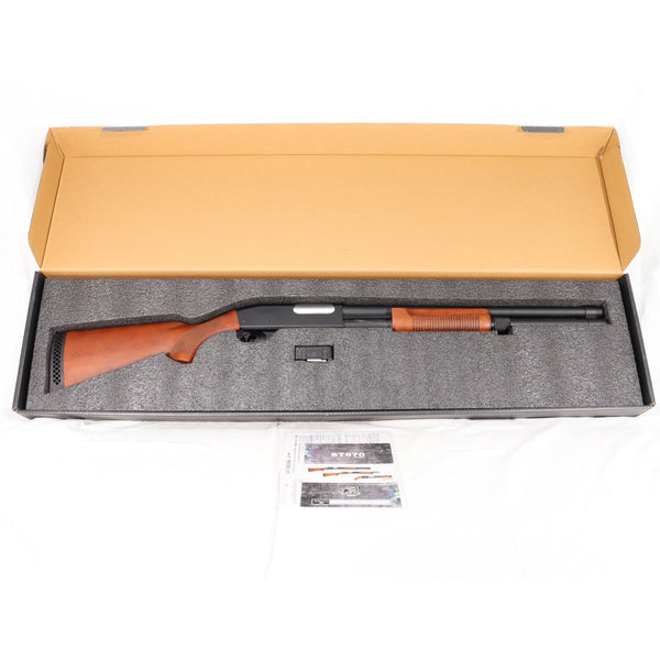 【中古即納】[MIL] S&T エアショットガン M870 ロング リアルウッド Remington刻印(ST-SPG-06-S) (18歳以上専用)(20150223)