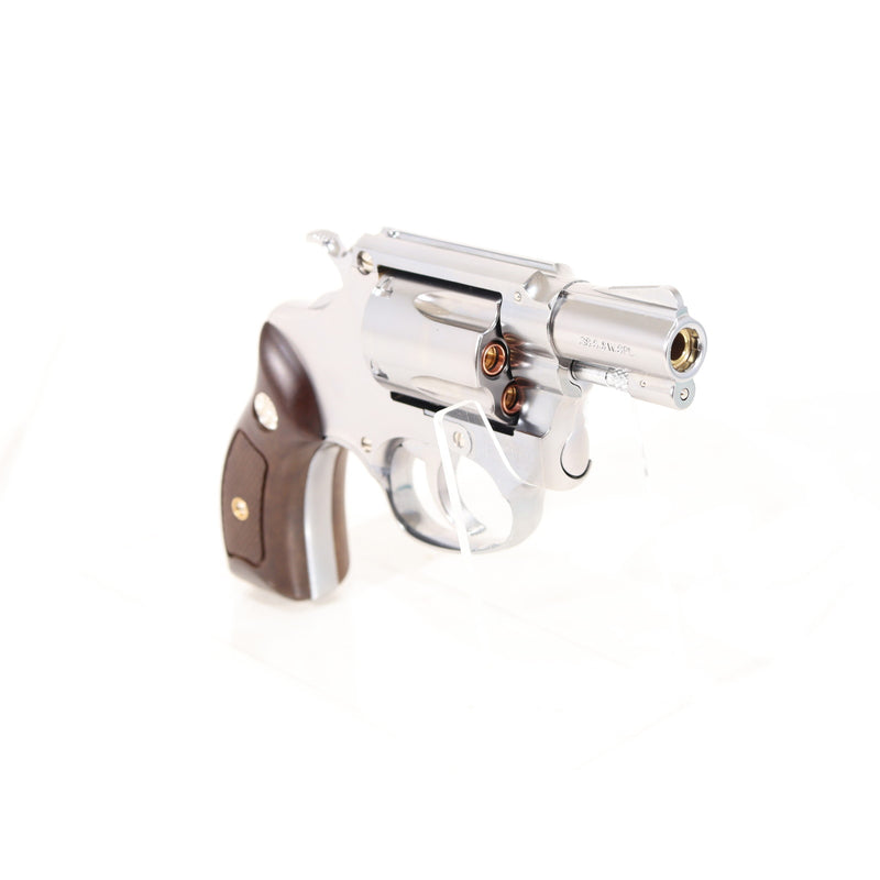【中古即納】[MIL] マルシン工業 ガスリボルバー M60 2インチ シルバーABS 木目調プラサービスグリップ (18歳以上専用)(20250330)