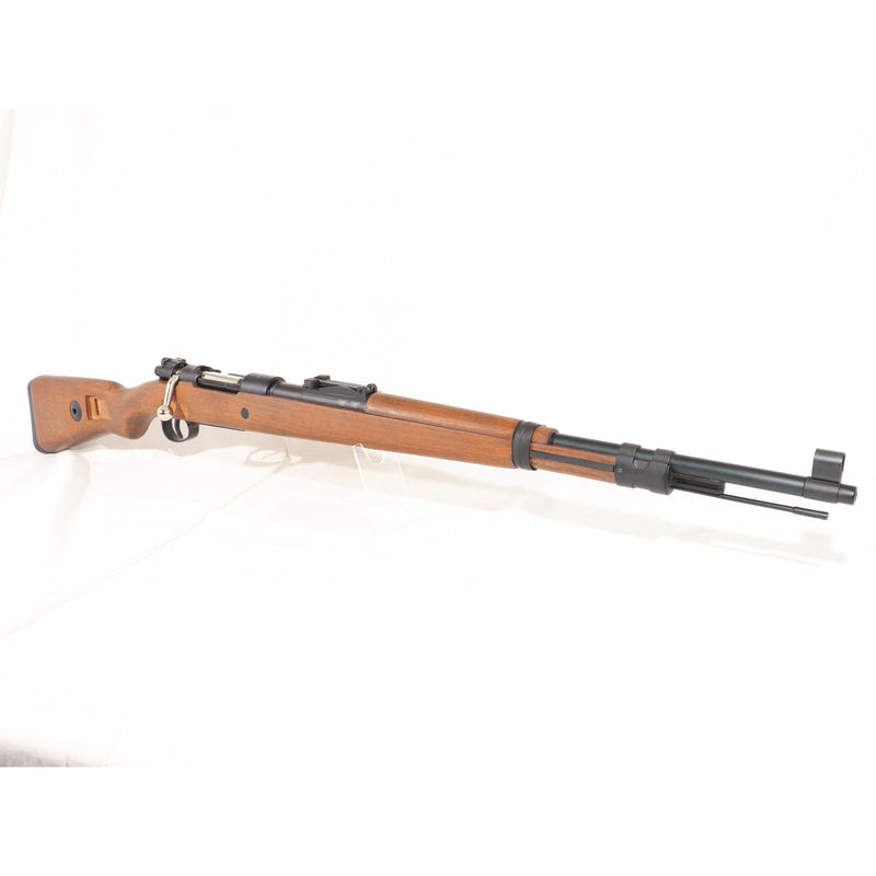 【中古即納】[MIL] DOUBLE BELL(ダブルベル) エアーライフル Kar98k 排莢式エアコッキングガン 専用カート5発付き リアルウッド版(No.101A) (18歳以上専用)(20150223)