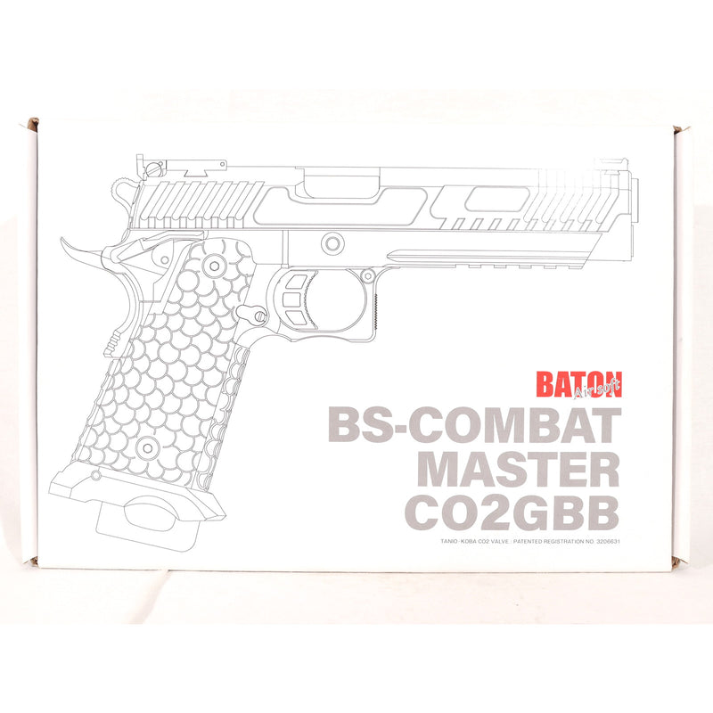 【中古即納】[MIL] BATON airsoft(バトンエアソフト) CO2ガスブローバック BS-COMBAT MASTER(コンバットマスター) CO2GBB【JASG認定】 (18歳以上専用)(20220421)