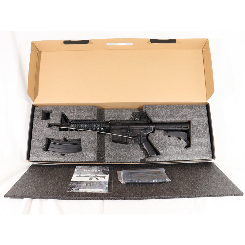 【中古即納】[MIL] S&T ガスブローバックライフル M4 CQB-R スポーツライン BK(ブラック/黒)(ST-GBB-06-BK) (18歳以上専用)(20150223)