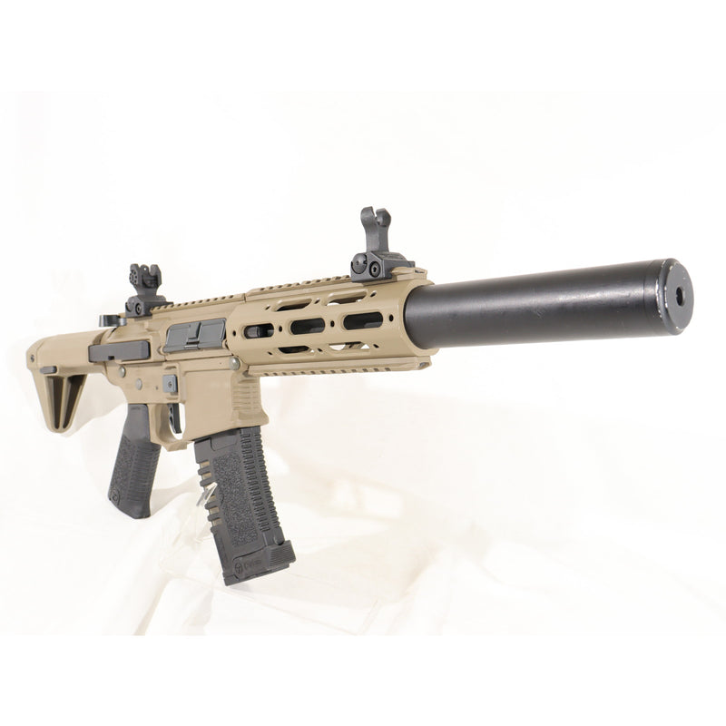 【中古即納】[MIL] ARES(アレス) 電動ガン AMOEBA Honey Badger ショートハンドガードver DE(ダークアース)(AM-014-DE) (18歳以上専用)(20150223)