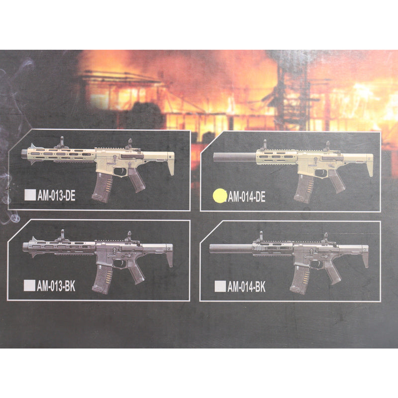 【中古即納】[MIL] ARES(アレス) 電動ガン AMOEBA Honey Badger ショートハンドガードver DE(ダークアース)(AM-014-DE) (18歳以上専用)(20150223)