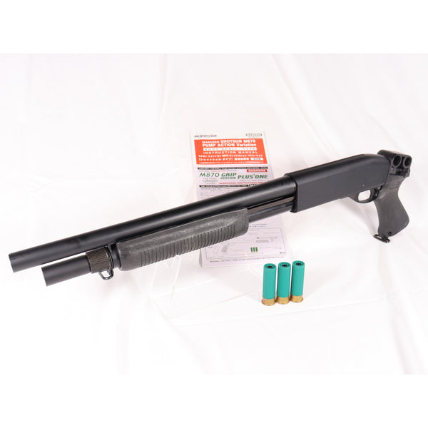 【中古即納】[MIL] マルゼン ガスショットガン ライブシェル・ポンプアクション・ショットガン M870 GV+1(グリップバージョン/プラスワン) (18歳以上専用)(20210908)